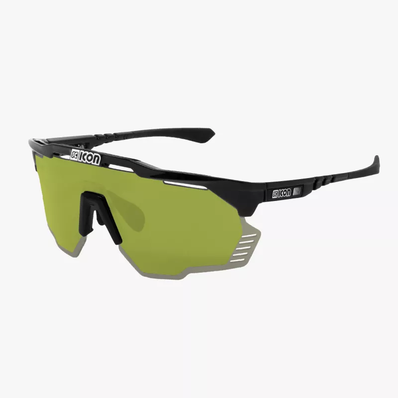 Scicon Aeroshade Kunken Black Gloss – Lunettes vélo légères et ventilées