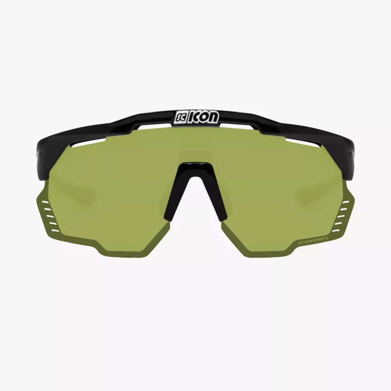 Scicon Aeroshade Kunken Black Gloss – Lunettes vélo légères et ventilées