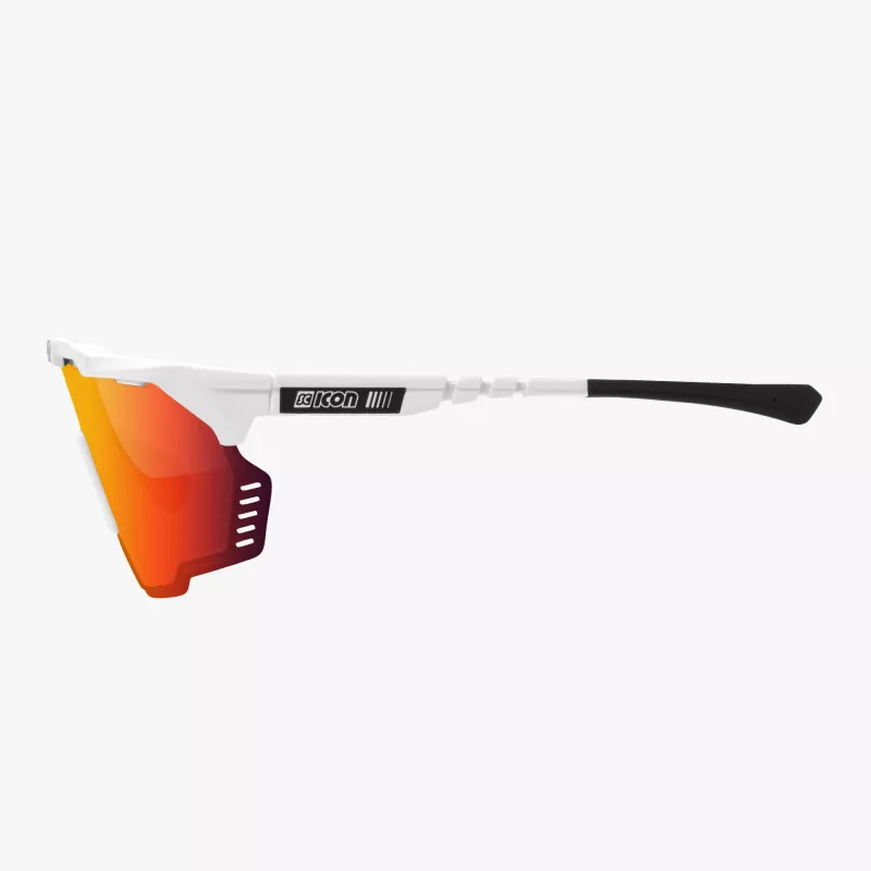 Scicon Aeroshade Kunken White Gloss – Lunettes vélo légères et ventilées