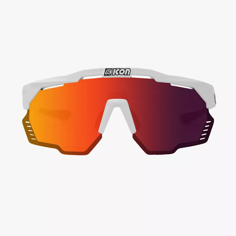 Scicon Aeroshade Kunken White Gloss – Lunettes vélo légères et ventilées
