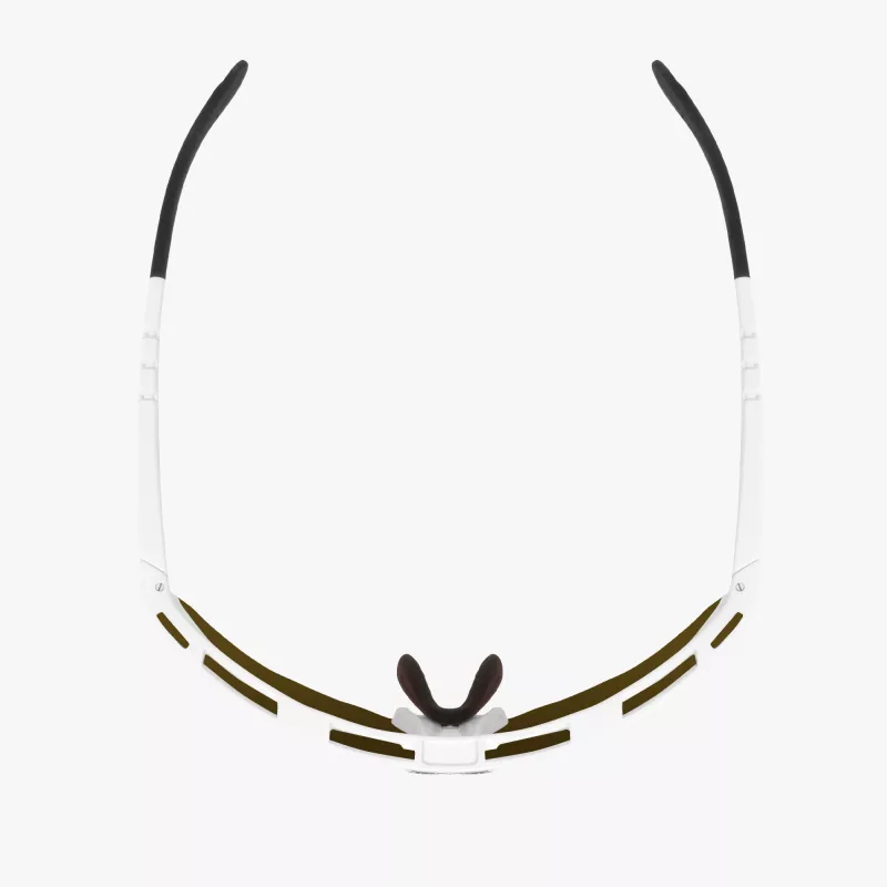 Scicon Aeroshade Kunken White Gloss – Lunettes vélo légères et ventilées