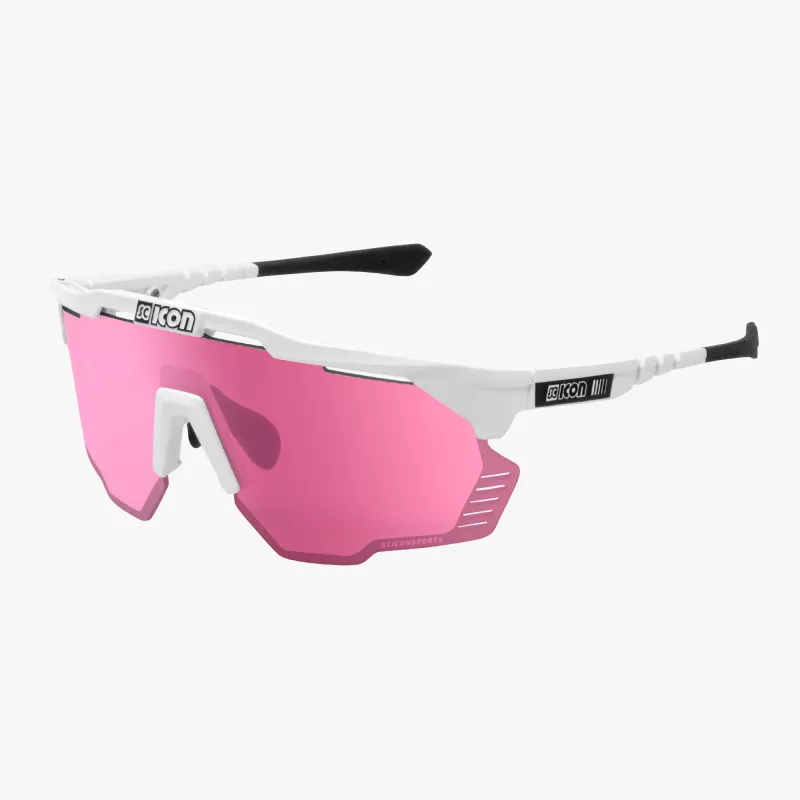 Scicon Aeroshade Kunken White Gloss – Lunettes vélo légères et ventilées