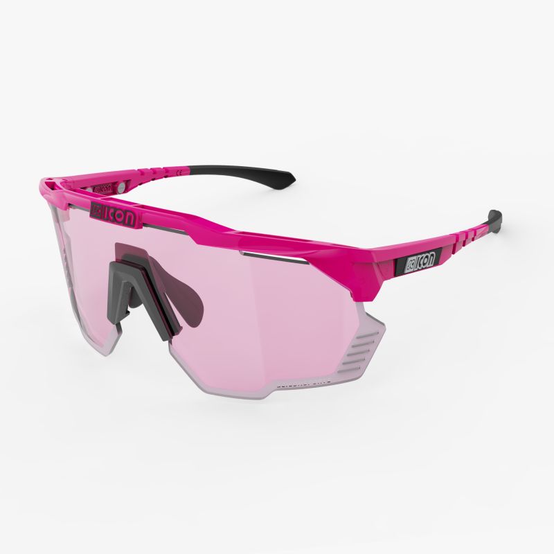 SCICON - AEROSHADE KUNKEN PINK FLUO MULTIMIRROR BLUE + VERRES ROSES