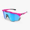 SCICON - AEROSHADE KUNKEN PINK FLUO MULTIMIRROR BLUE + VERRES ROSES