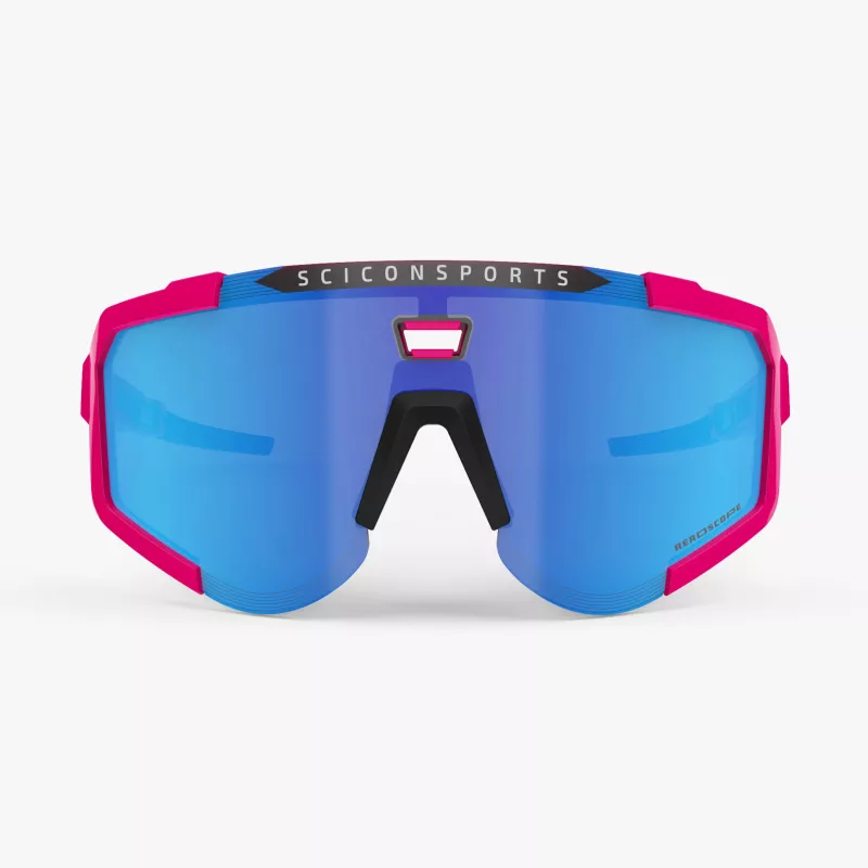 Lunettes Scicon Aeroscope Rose Fluo – Verres Bleu & Rose pour performance sportive