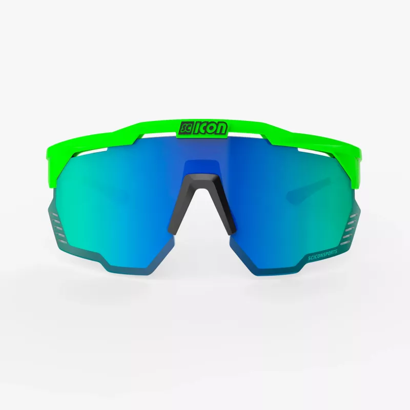 Lunettes Scicon Kunken Green Fluo – Édition Pogacar TDF 2025 | Velo-Perso
