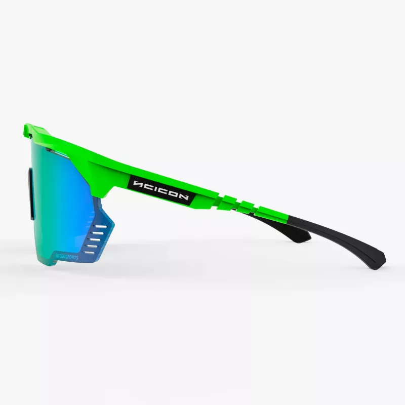 Lunettes Scicon Kunken Green Fluo – Édition Pogacar TDF 2025 | Velo-Perso