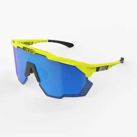 Scicon Aeroshade Kunken jaune Fluo verre SCNPP Multimirror Bleu.