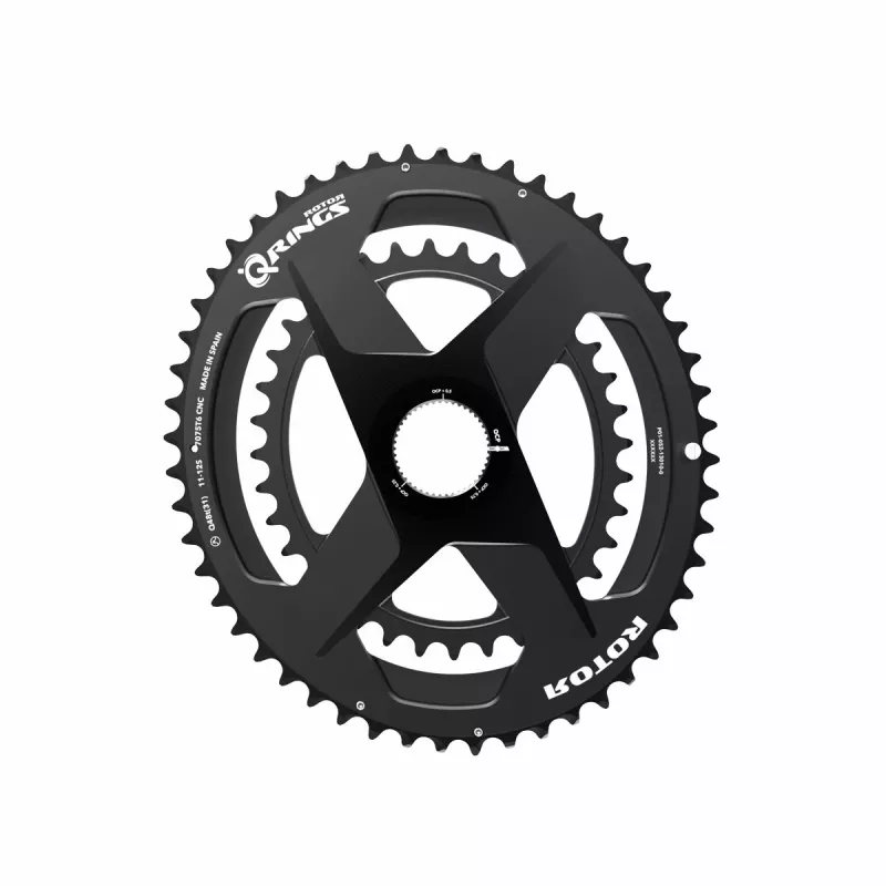 Spidering Q-Rings ROTOR 2025 – Ovalisé 12,5 % – 48/31, 50/34, 52/36 – Direct mount 2x12