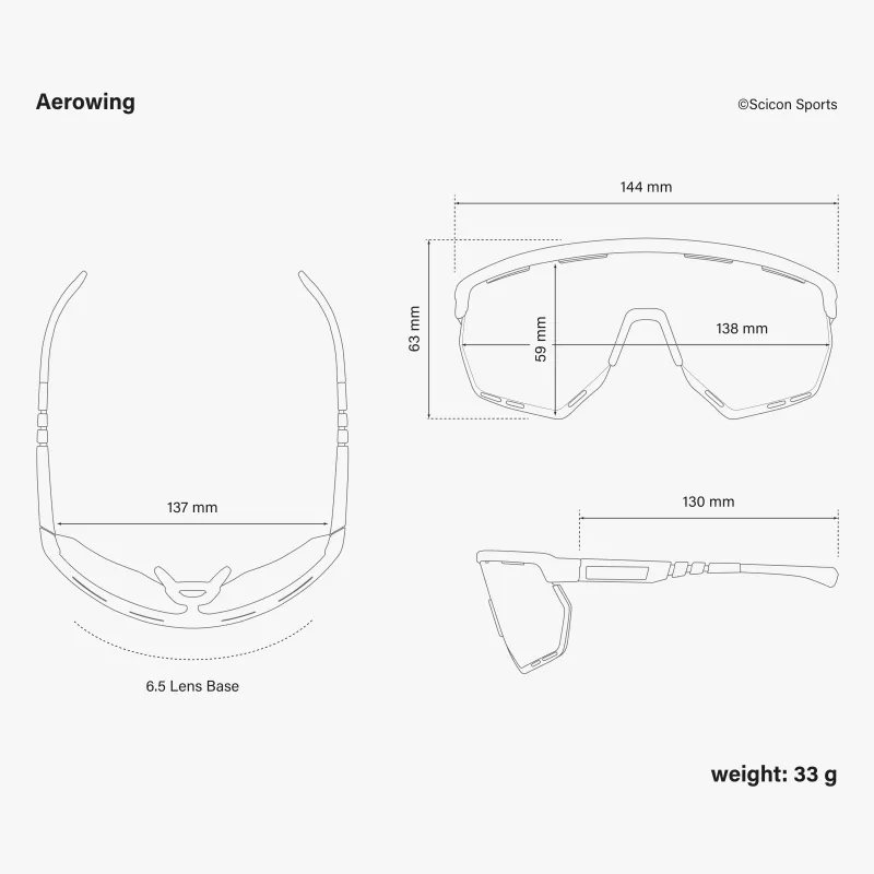Lunettes Scicon Aerowing Crystal Gloss – Verre Multimirror Blue | Fabriquées en Italie