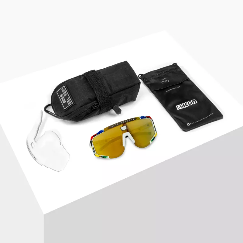 Lunettes Scicon Aeroscope World Champion – Édition Limitée | Velo-Perso.com