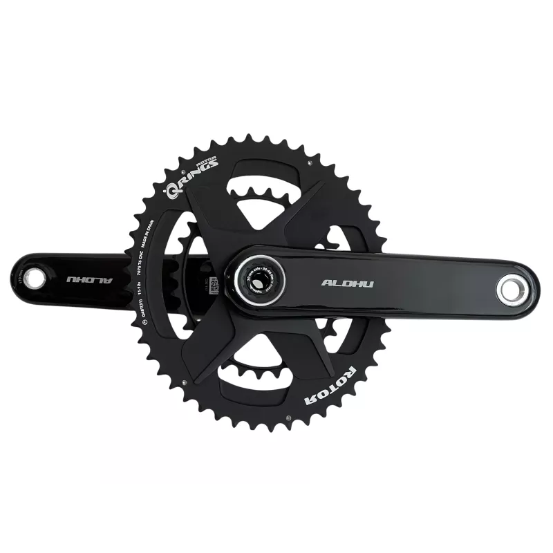 Pédalier Rotor Aldhu Carbon 12v Direct Mount | 48/31 – 50/34 – 52/36