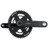 Real photo of Rotor Aldhu carbon 48/31 Q-Rings crankset taken by Velo-Perso – profile view 1