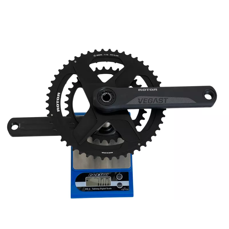 Pédalier Rotor Vegast 24 mm avec spidering rond 12 vitesses 50/34, poids vérifié 700 g