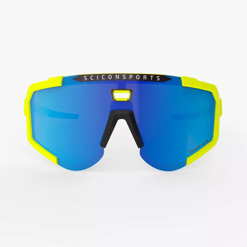 Scicon Aeroscope Yellow Fluo Sunglasses – Blue & Clear Lenses for High Performance