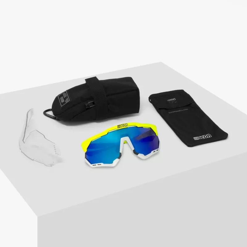 SCICON Aeroshade XL Yellow Fluo – Lunettes vélo fluo et sportives
