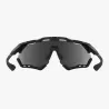 SCICON Aeroshade XL Black Gloss White Bolt – Verre Multimirror Silver + verres transparents