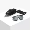 SCICON Aeroshade XL Black Gloss White Bolt – Verre Multimirror Silver + verres transparents