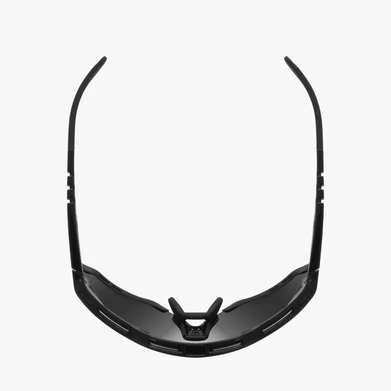 SCICON Aeroshade XL Black Gloss White Bolt – Verre Multimirror Silver + verres transparents