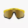 SCICON Aeroshade XL Yellow Gloss – Verre Bronze | Lunettes cyclisme portées par Pogačar TDF 2024