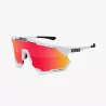SCICON Aeroshade XL Monture White Gloss avec verres rouges