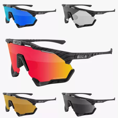 Les 5 modèles de Aeroshade XL disponibles en monture Carbon matt