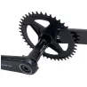 Détail de l’axe 30 mm du Rotor Aldhu Carbon 1x, plateau Universal Tooth (narrow-wide)