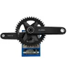 Verified weight 456 g for Rotor Aldhu Carbon 1x with 42T ring on Park Tool scale