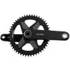 Pédalier Rotor Aldhu Carbon 1x12 avec plateau 50 dents, vue profil