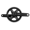 Pédalier Rotor Aldhu Carbon 1x12, plateau 50 dents, vue de face