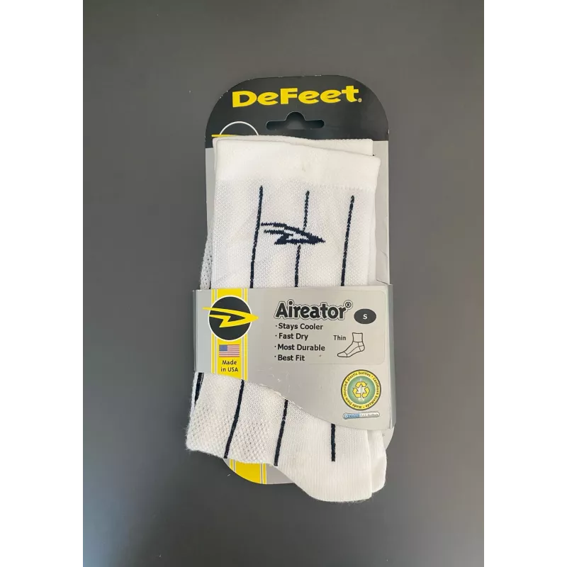 Defeet Aireator Hi-Top Pinstripes white