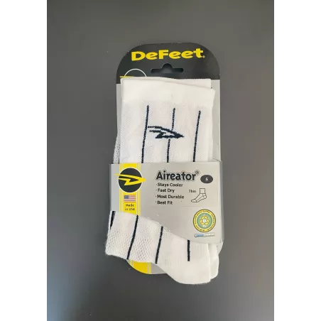 Defeet Aireator Hi-Top Pinstripes white