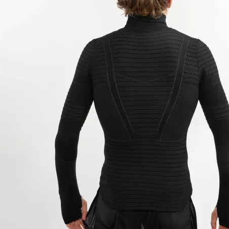 Baselayer Spatz BASEZ 2 noir – vue arrière, panneaux respirants et coupe ajustée