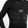 Baselayer cyclisme Spatz BASEZ 2 noir – vue avant, zones de ventilation et logo Spatzwear.com