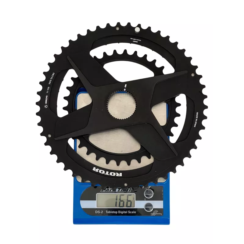 Spidering Rotor 50/34 sur balance 166g