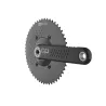 Pédalier QO RACE Black carbone, plateaux aérodynamiques 52/36, compatibilité SRAM AXS et Shimano 12v.
