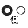 Kit complet Alugear Shimano 12 vitesses – grand plateau, petit plateau, cache aéro et visserie