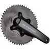 Shimano Ultegra R8100-P crankset with Alugear aero chainring and cover kit – CNC-machined 7075-T6 alloy design.
