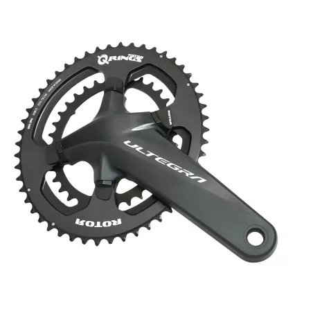 Pédalier Shimano R8000 avec plateaux Rotor Qrings 50/34 et caches vis