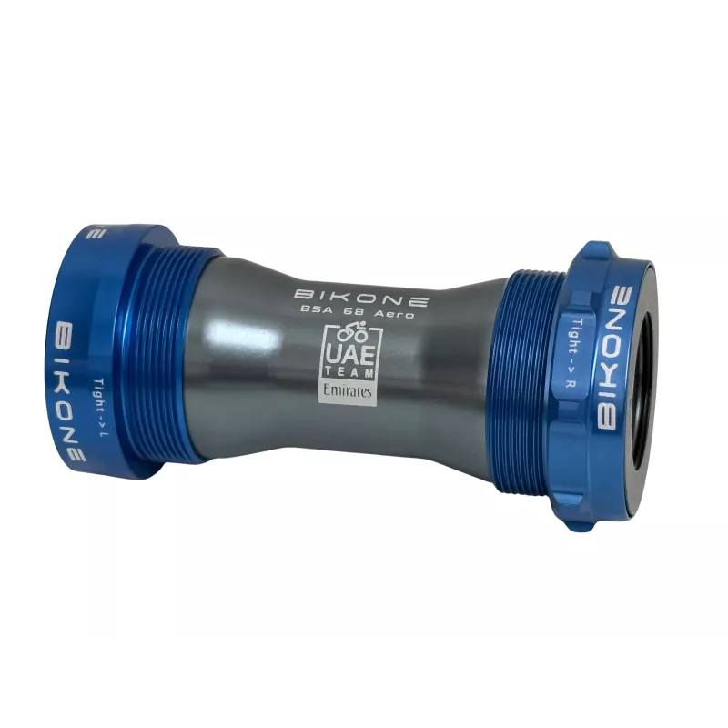 Boîtier de pédalier Bikone Road Ceramic Aero UAE en aluminium CNC bleu, compatible Shimano 24mm.