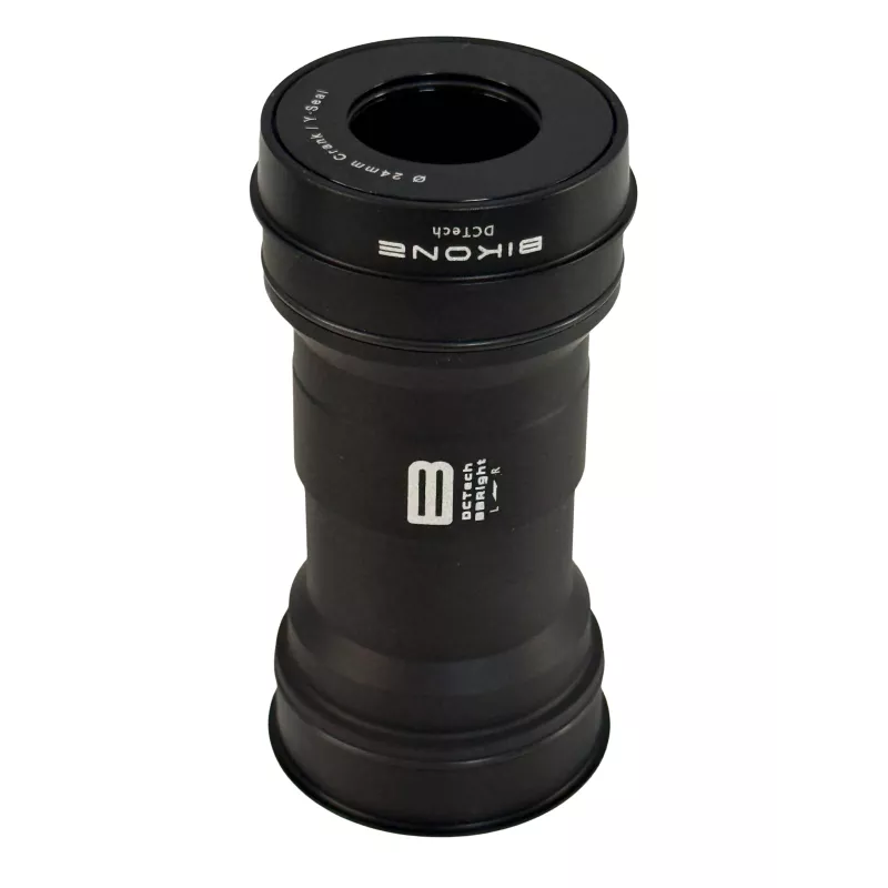 Boîtier de pédalier Bikone DCTech BBright 79 mm pour axe Shimano 24 mm en acier, vue verticale