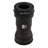 Boîtier de pédalier Bikone DCTech BBright 79 mm pour axe Shimano 24 mm en acier, vue verticale