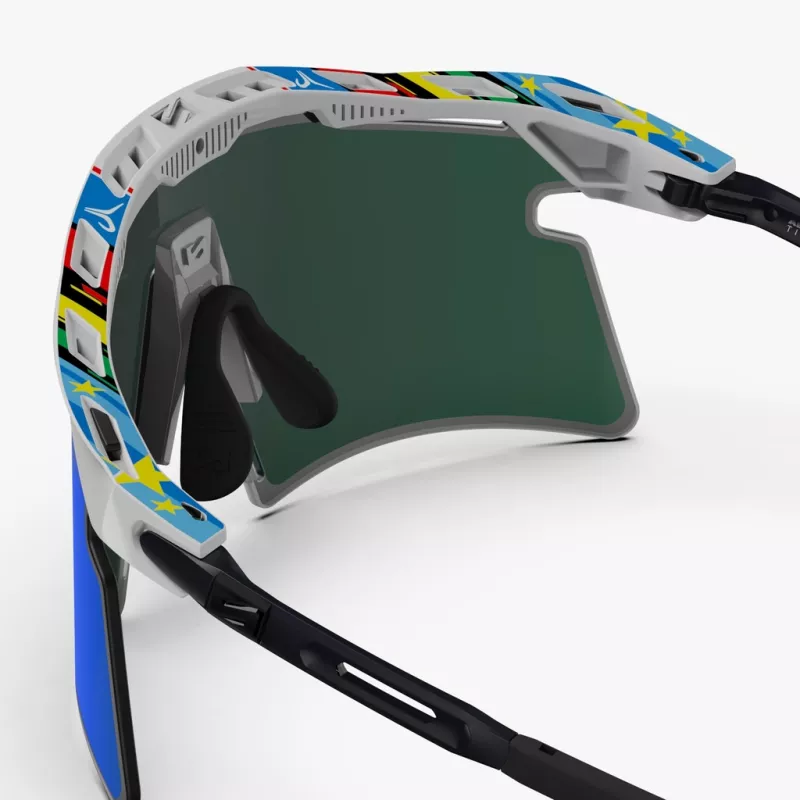 Lunettes cyclisme SCICON Aeroshade 2.0 World Champion vue arrière complète
