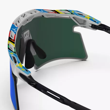 SCICON Aeroshade 2.0 World Champion cycling sunglasses rear view temples