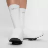 white cycling oversocks Spatzwear Windsock PRO front view aerodynamic performance