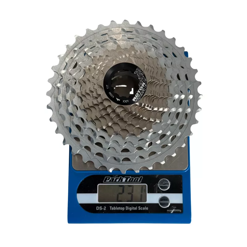 Cassette Rotor Uno 11/36 sur balance à 231g