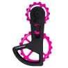 Chape CyclingCeramic rose pour Shimano 8150-9250 édition limitée chape carbone à galets céramique 14/19