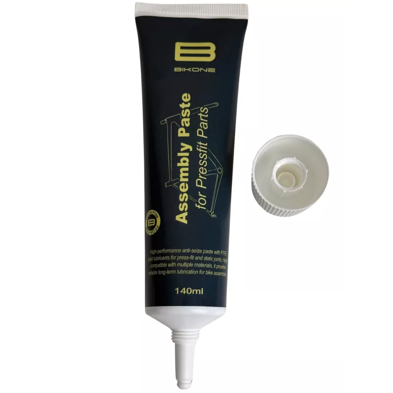 Bikone Assembly Paste for PressFit Parts 140 ml with precision applicator nozzle for BB86 BB92 and PF30 bottom brackets