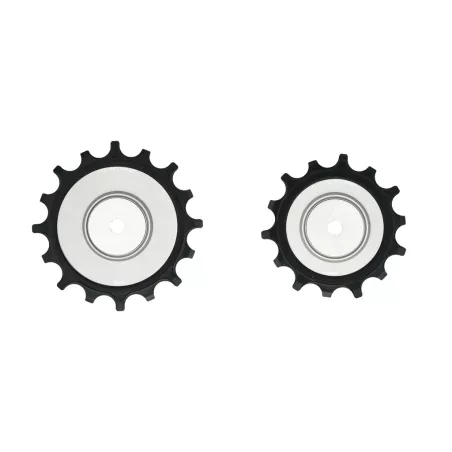 CyclingCeramic silver 14T/16T pulley wheels for SRAM XPLR13, Eagle AXS and T-Type