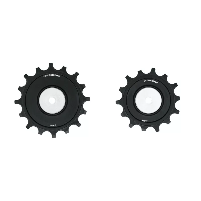 Galets CyclingCeramic noirs 14/16 dents pour SRAM XPLR13, Eagle AXS et Eagle T-Type